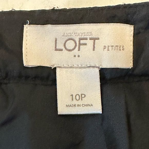 Anne Taylor Loft petite women's skirt mini size 10 back slit business casual - Picture 5 of 8